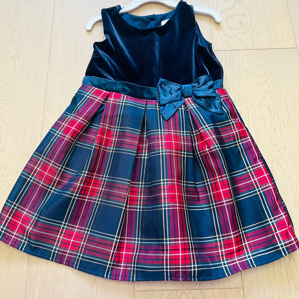 Toddler girl plaid dress